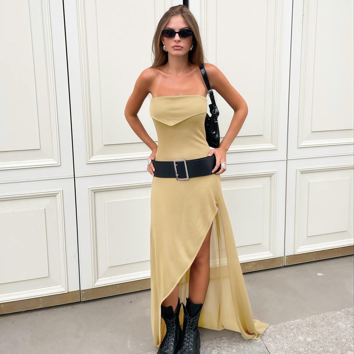 Black off the shoulder dress - Image 6