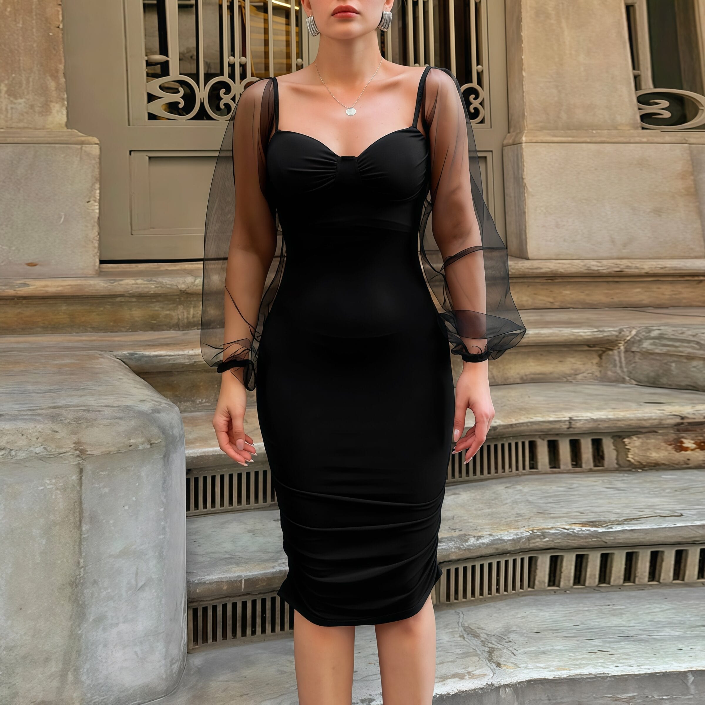 Black Sparkly Dress - Image 4