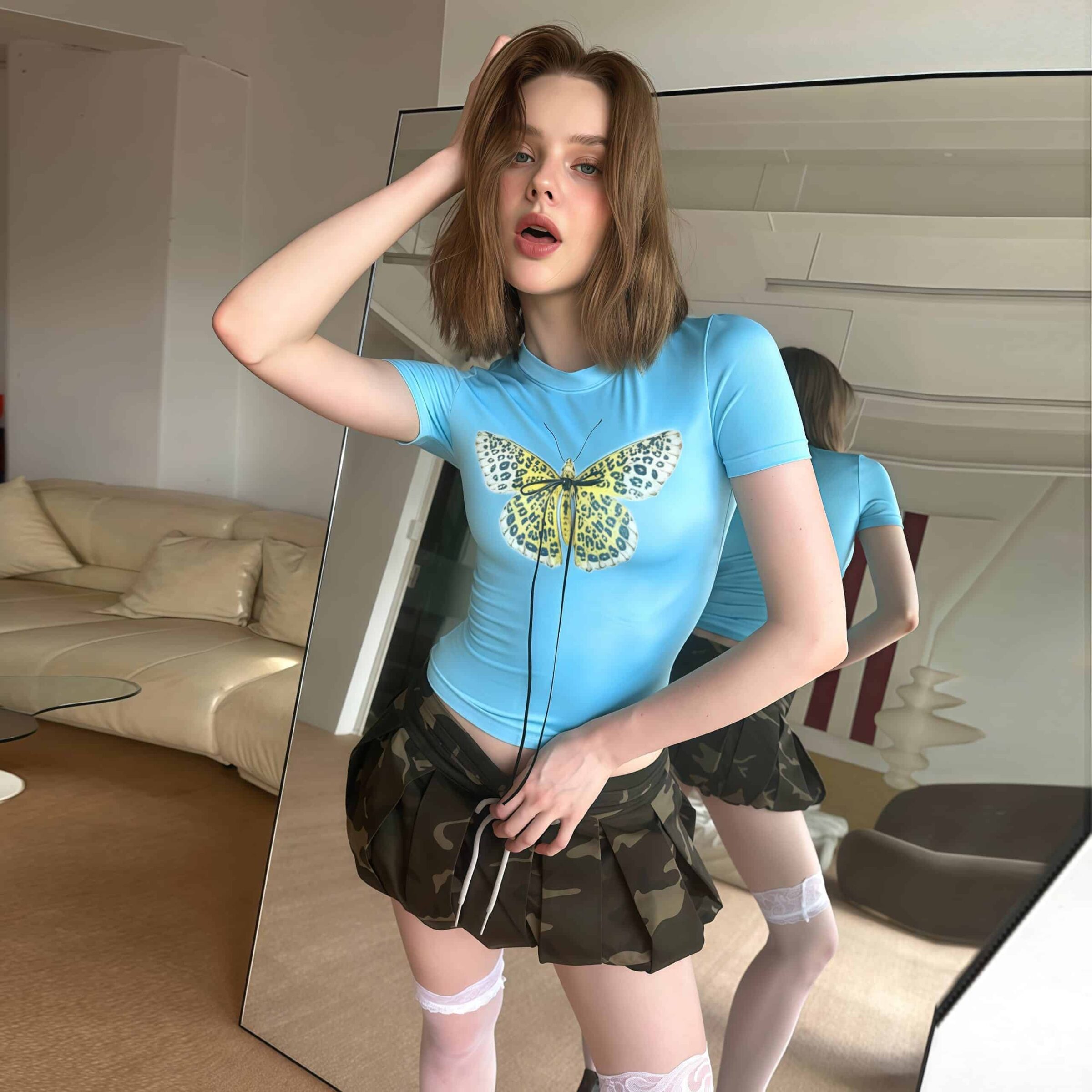 Blue crop top - Image 2