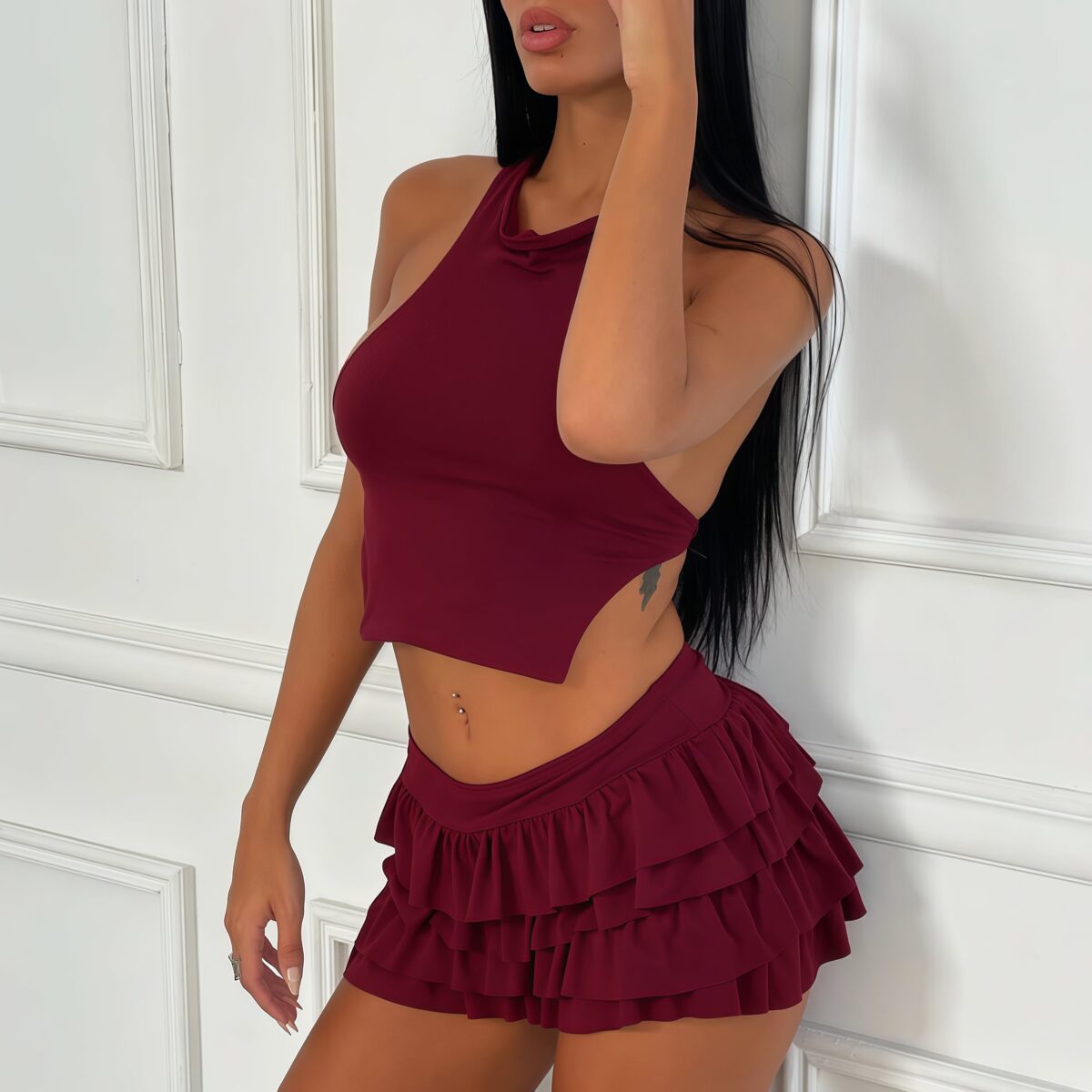 Cowl Neck Halter - Image 3