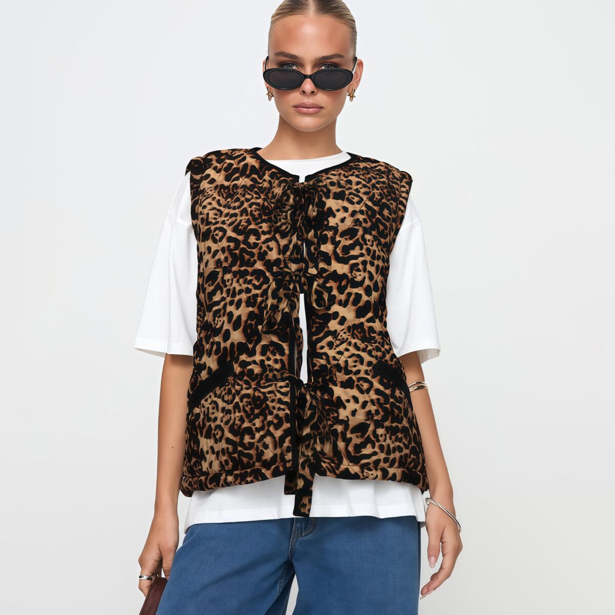 Leopard vest