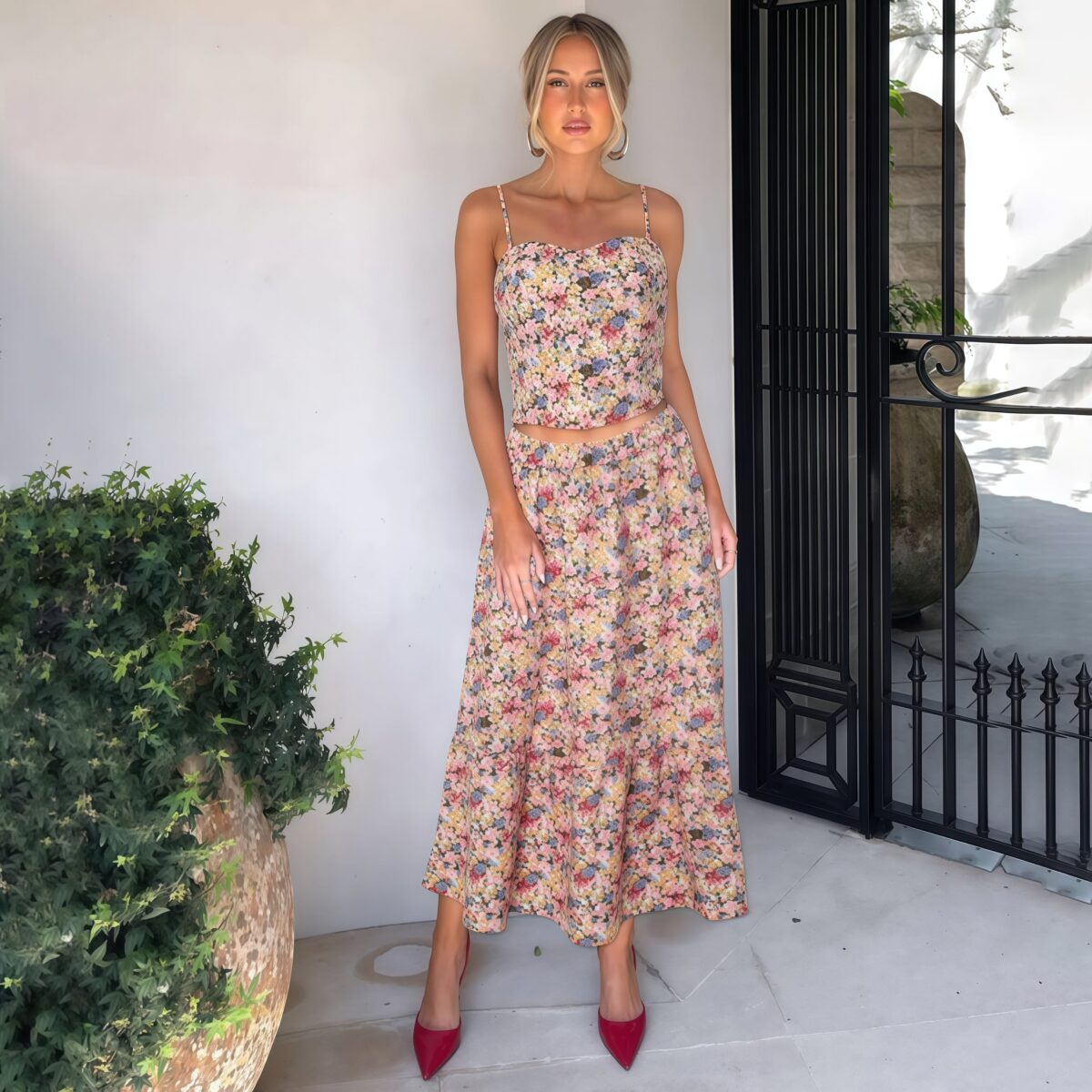 Long Flower Dress