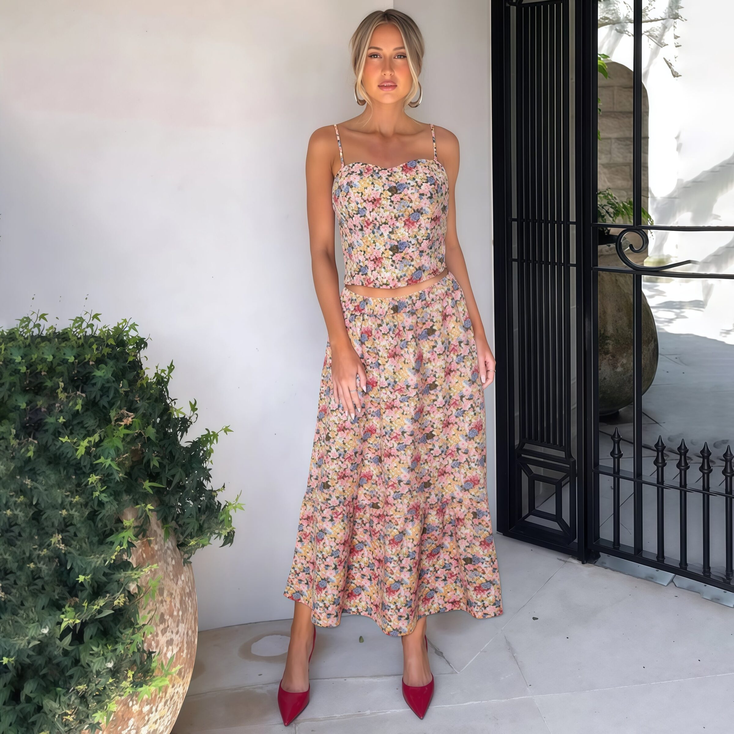Long Flower Dress