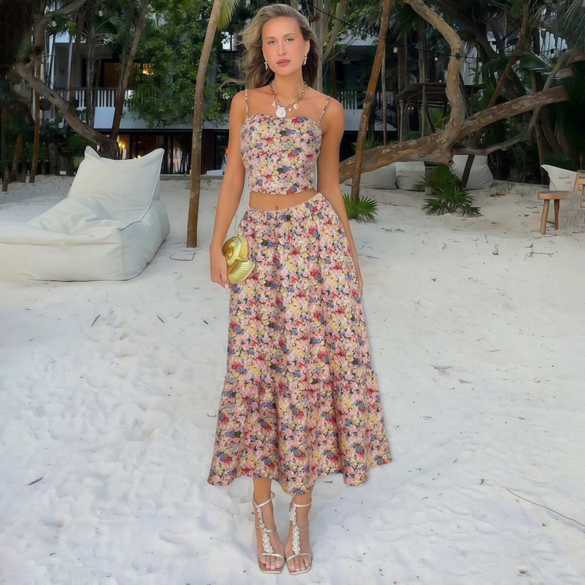 Long Flower Dress - Image 2