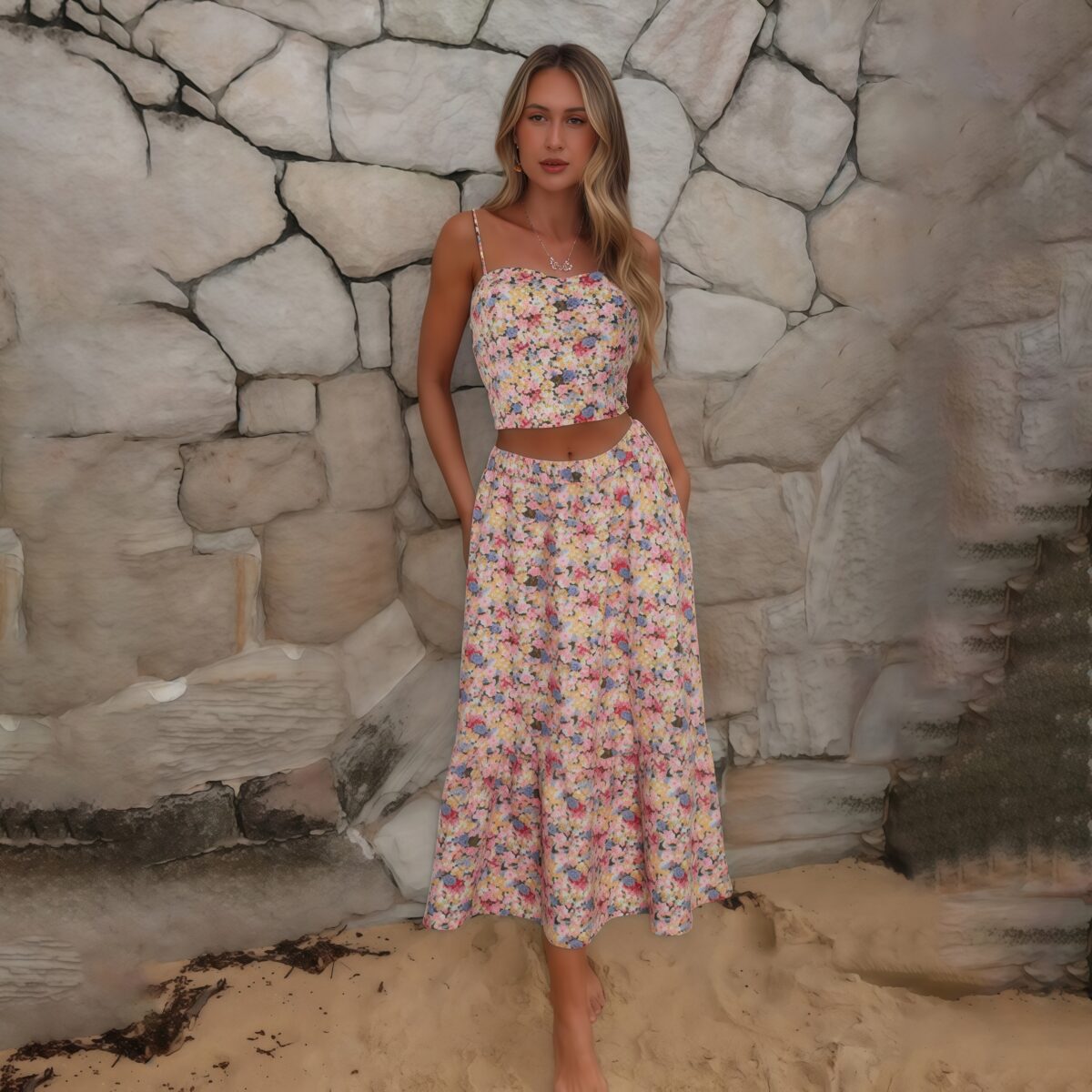 Long Flower Dress - Image 4