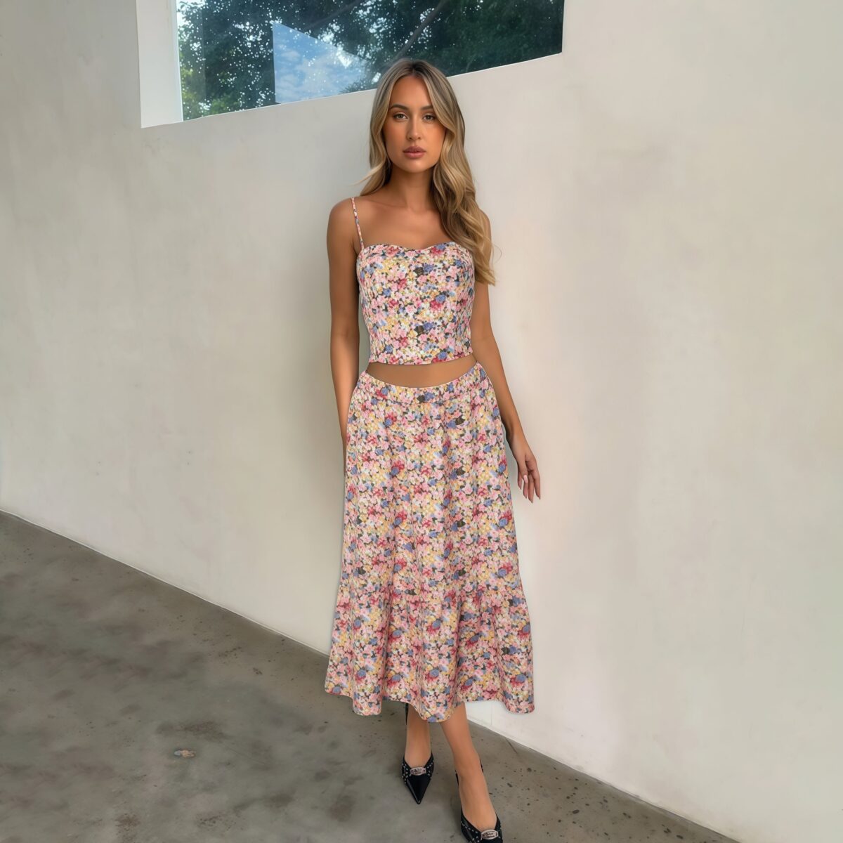 Long Flower Dress - Image 5