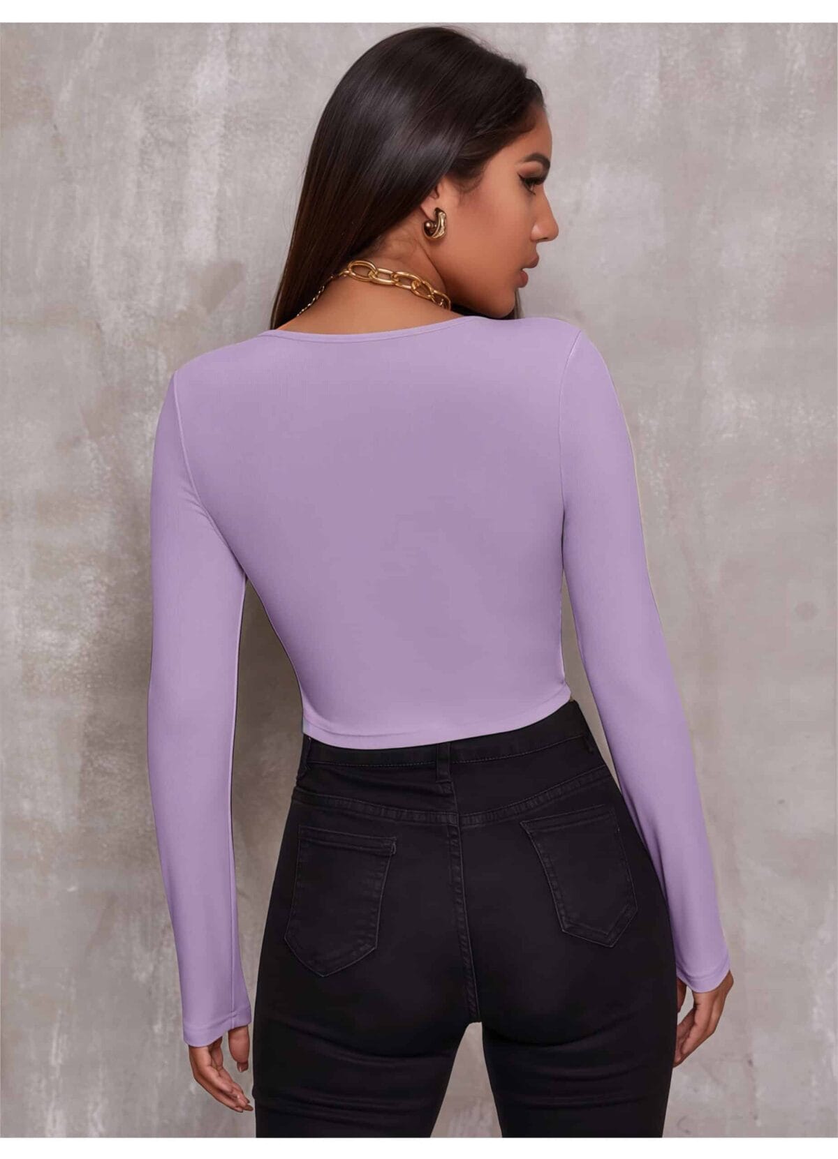Long Sleeve Knit Top - Image 8