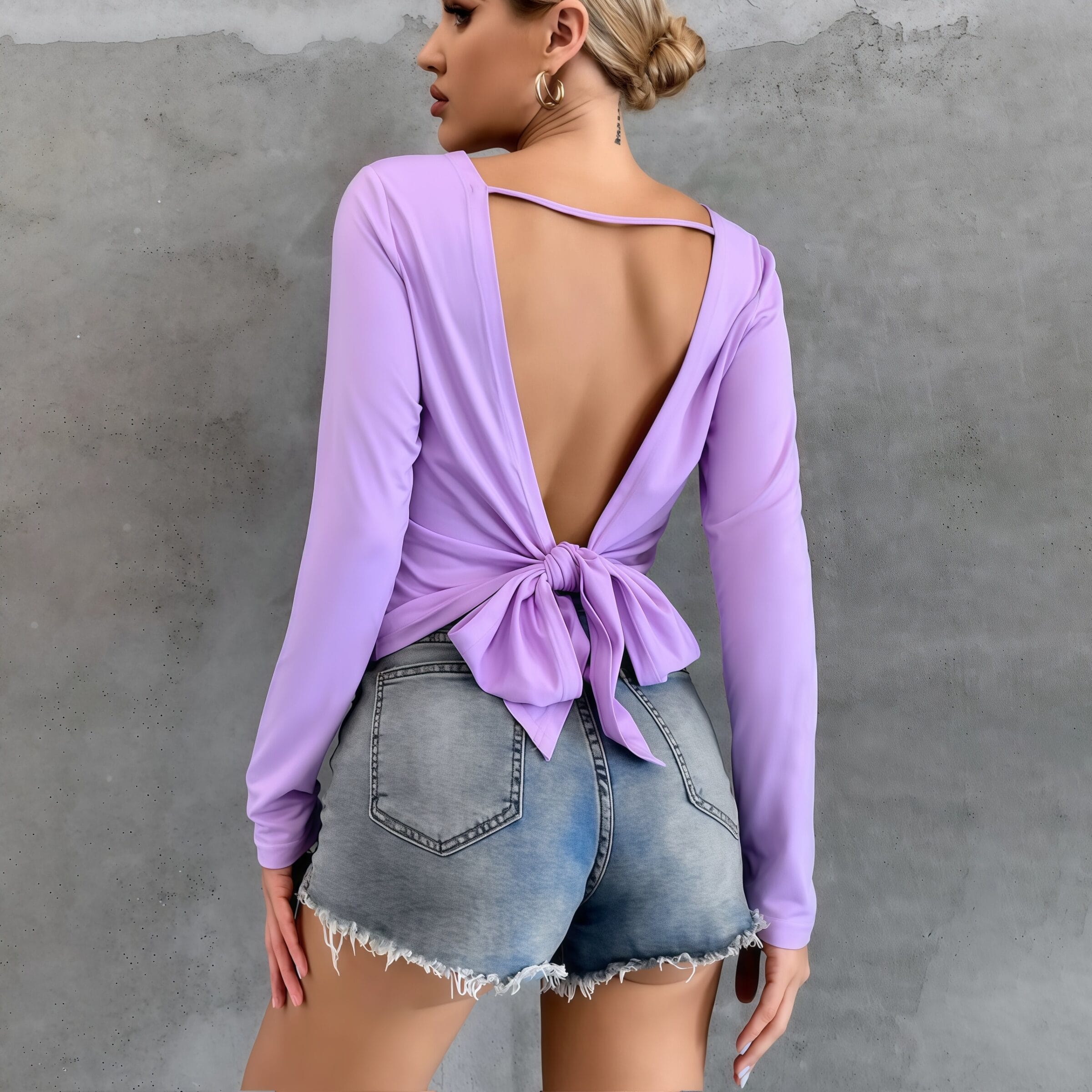 V Neck Halter Top - Image 5