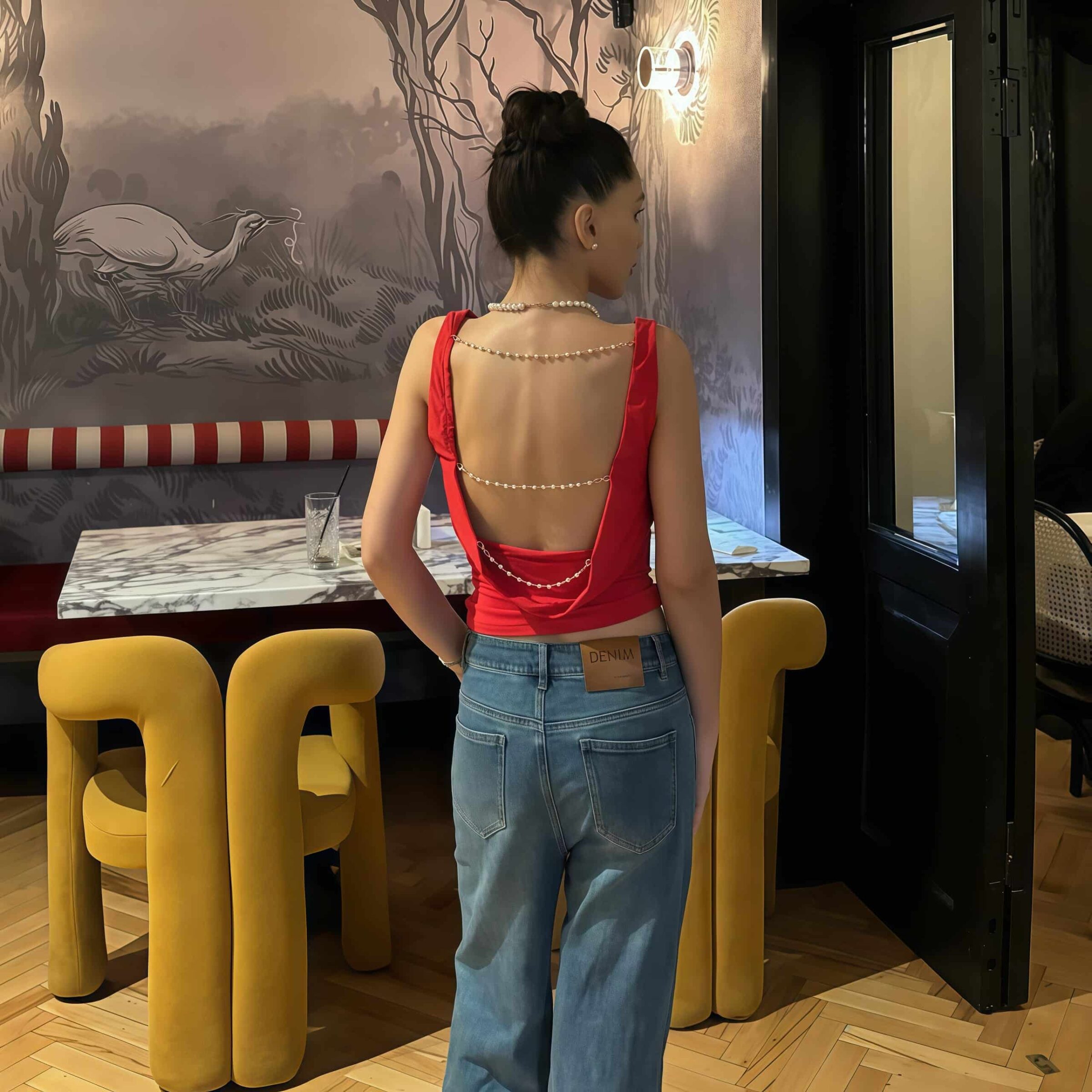 Red bustier top - Image 2