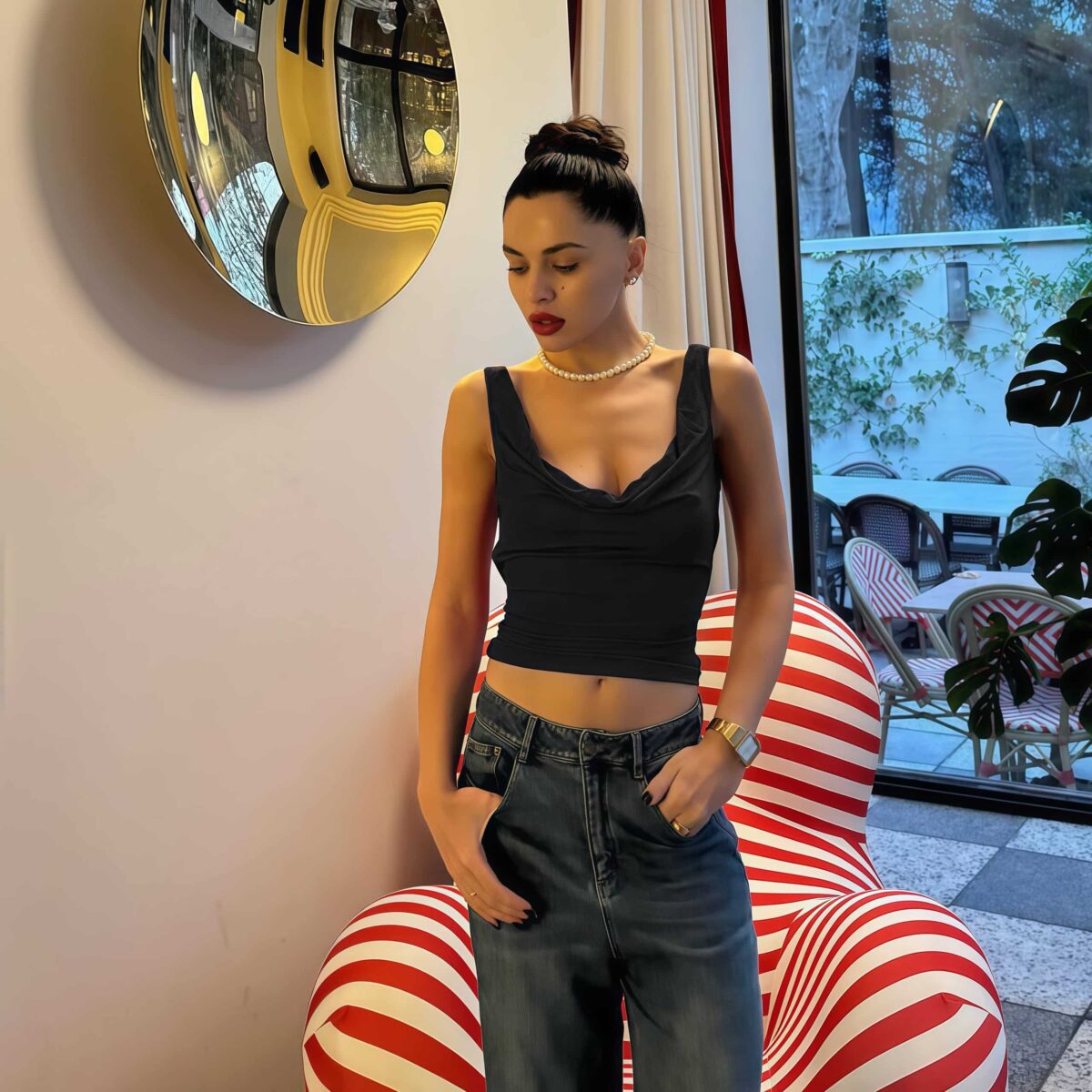 Red bustier top - Image 3