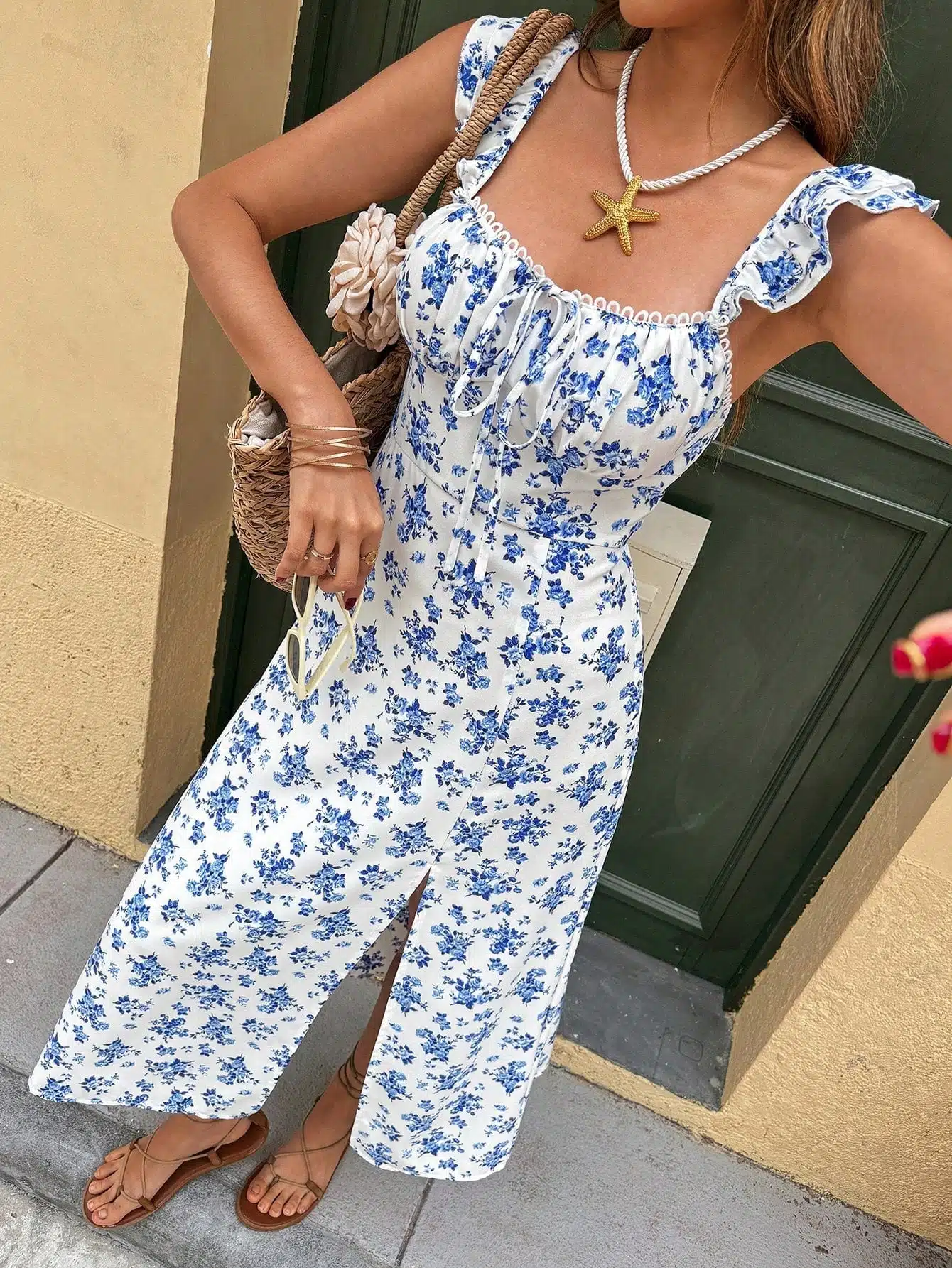 Gentle Sweet Floral Long Dress - New Summer Vacation Essential - Image 3