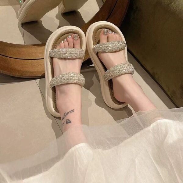 Glamorous Two-Strap Platform Sandals