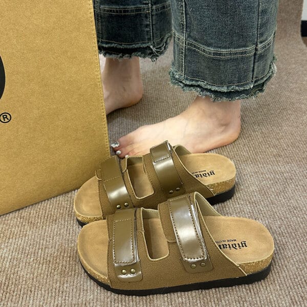 Comfortable Adjustable Strap Slide Sandals