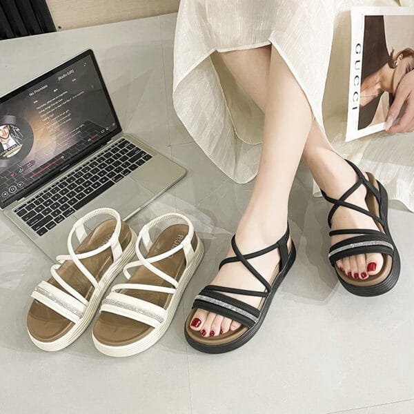 Multi-Strap Platform Sandals